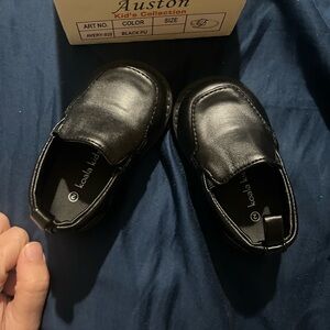 Koala Kids Shiny Black Dress Shoes
